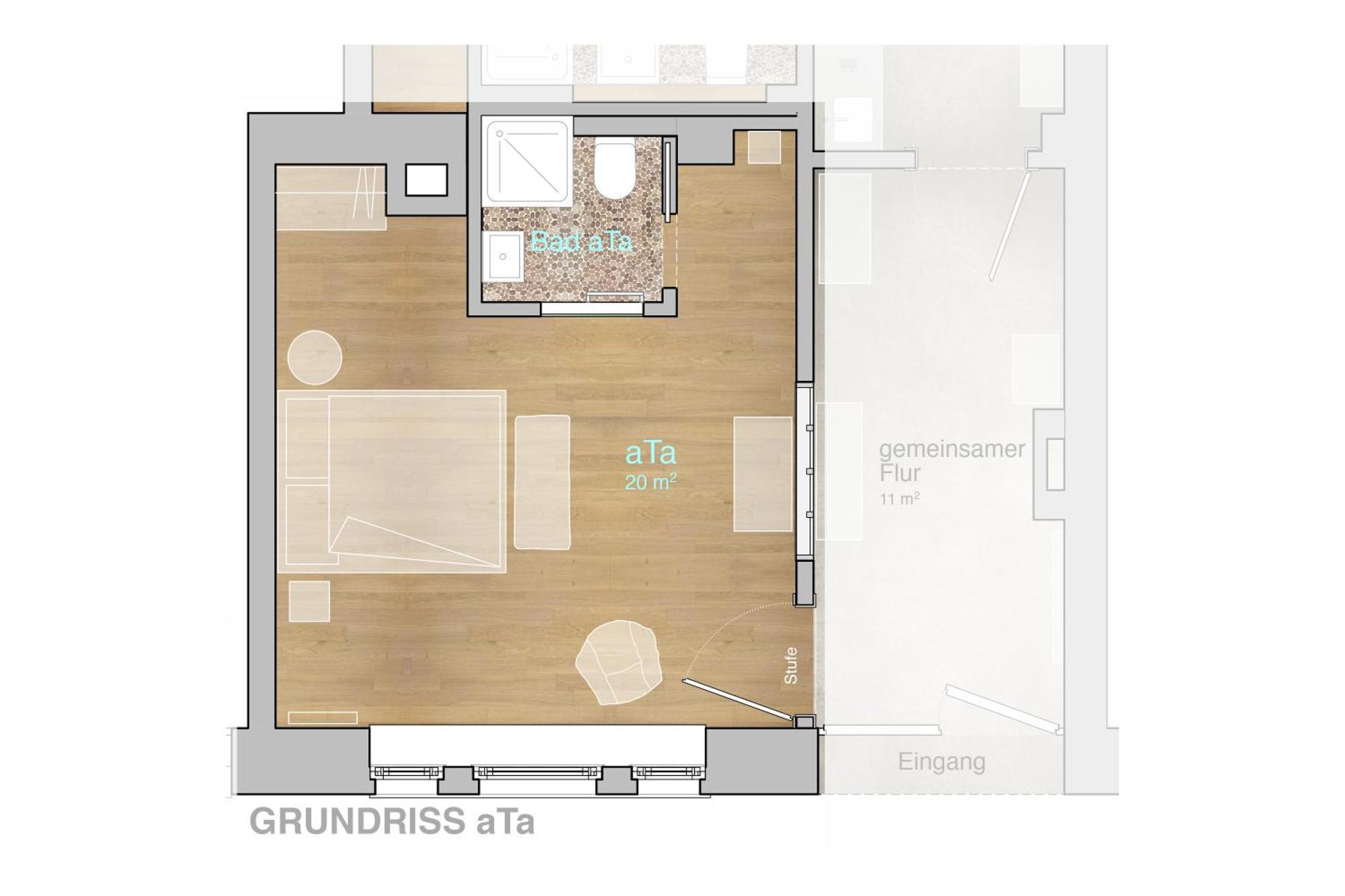 Ata & Omo 1 - Doppelzimmer Ohne Kueche Keulen